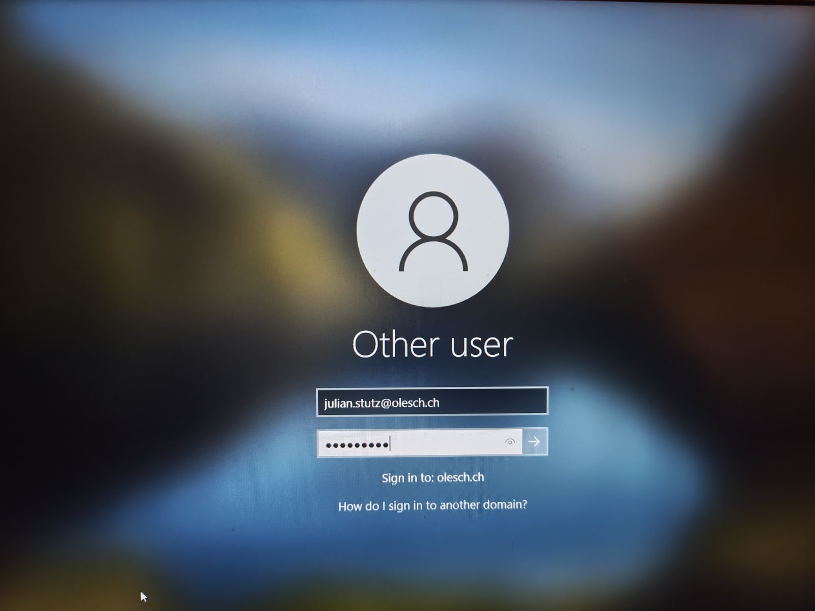 Login auf dem Windows Server